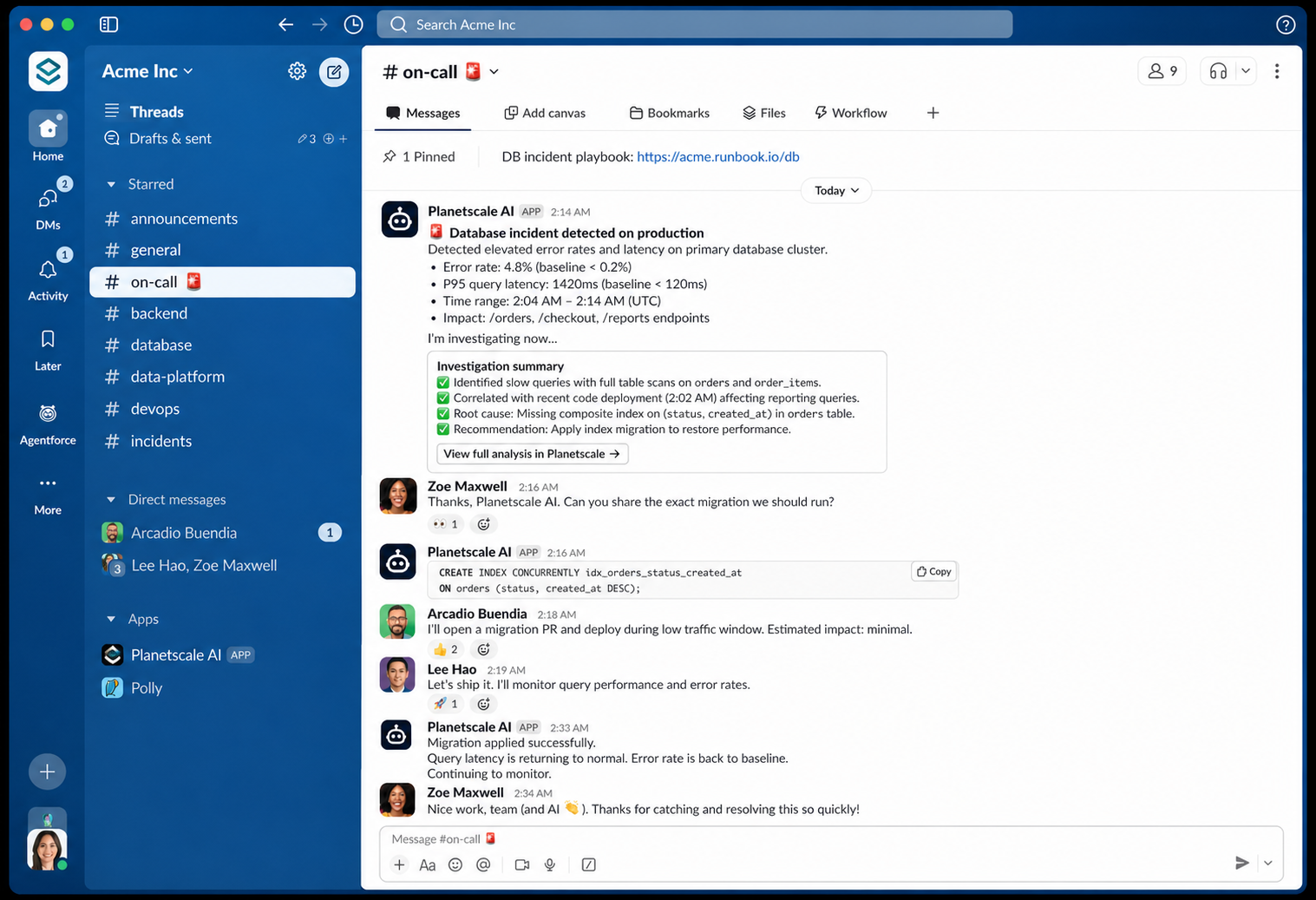PlanetScale Database On-Call Analyst